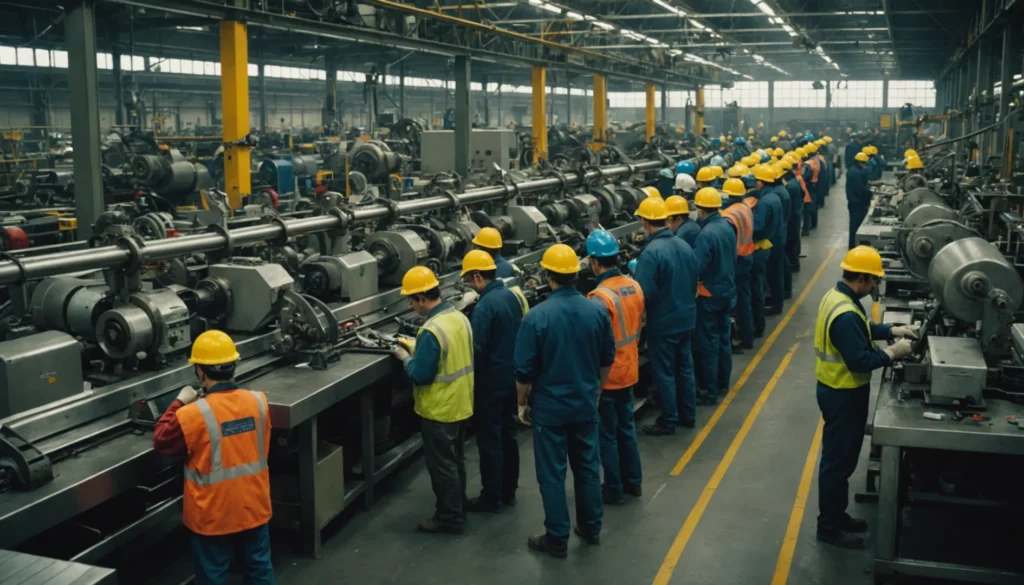 ouvriers non qualifiés de type industriel